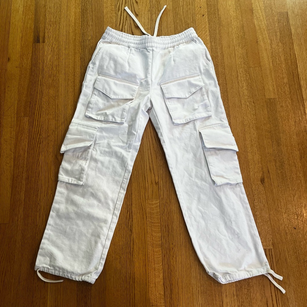 Krost white cargo pants size L
